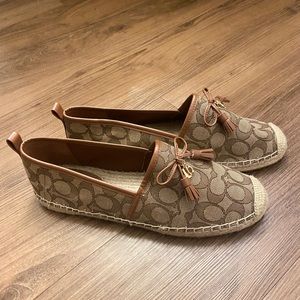 COACH Logo Espadrilles Size 10